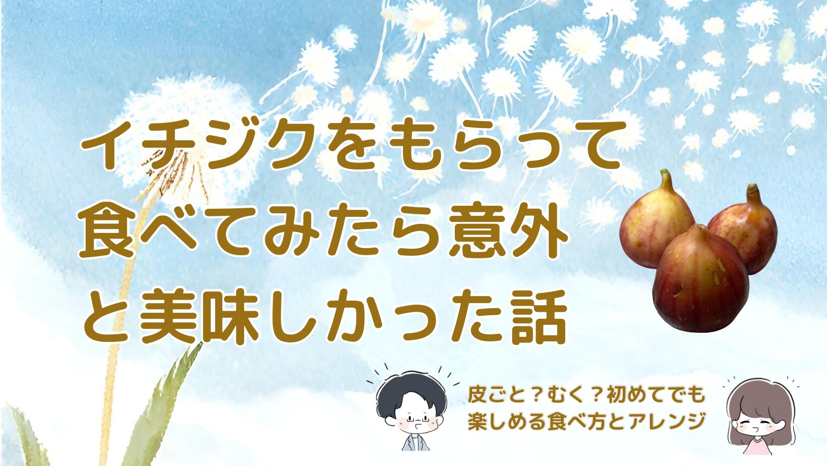 イチジクをもらって食べてみた体験談。皮ごとの食べ方や生ハムに合わせた簡単アレンジを紹介した記事のアイキャッチ画像