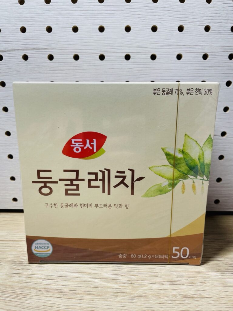 Dongseo トゥングレ茶 50ティーバッグ入りの箱