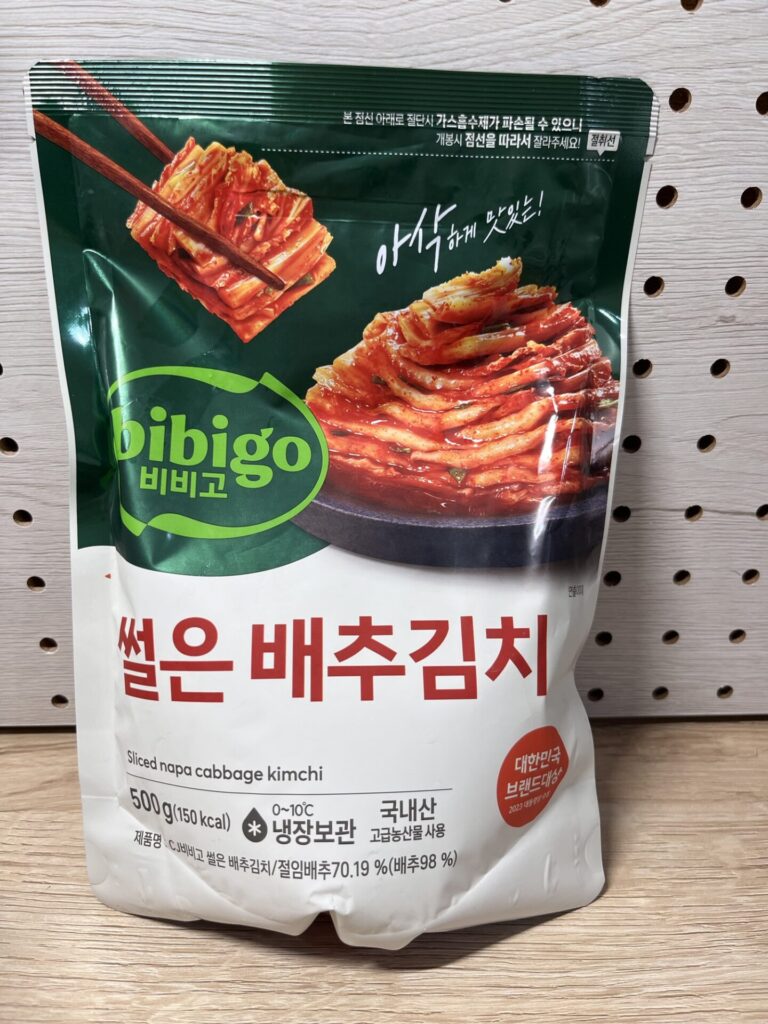 bibigo スライス白菜キムチ 500g パッケージ