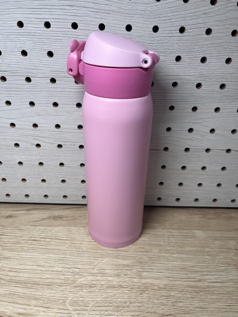 象印の子ども用水筒480ml ピンク 直飲みタイプ