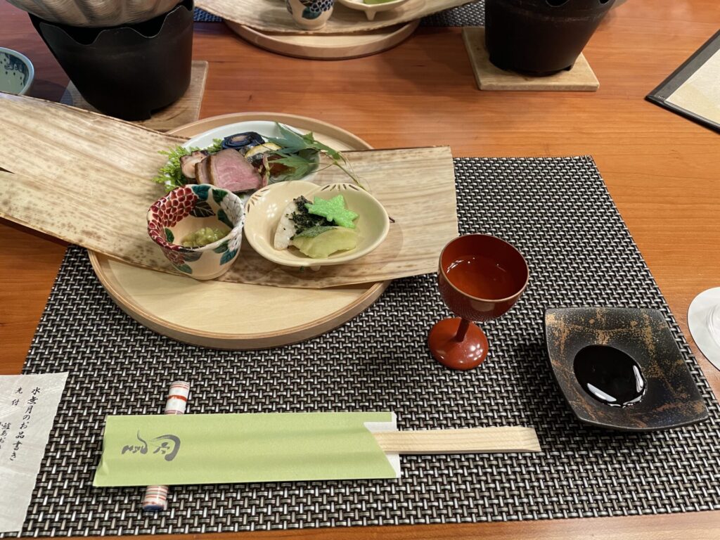 あわら温泉灰屋の夕食の前菜